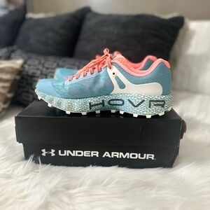 Under Armour shoes, athletic orange and blue size women’s 8.